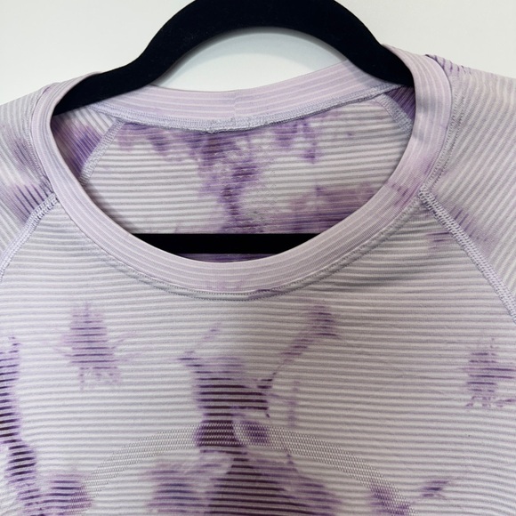 Lululemon Swiftly Tech Tie Dye Long Sleeve Top Purple - Picture 6 of 6